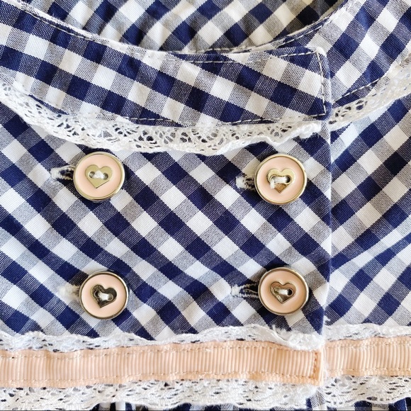 Jillian’s Closet Navy Gingham 12M Tunic Top - Picture 5 of 7